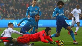 asọle Arsenal Petr Cech l'ojule