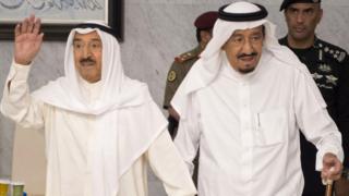 الملك سلمان والشيخ صباح