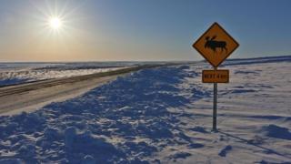 Carretera invernal de Tuktoyaktuk