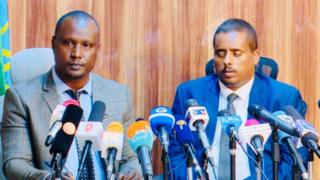 የጠቅላይ አቃቤ ሕግ ኃላፊዎች የሆኑት አቶ ዝናቡ ቱኑና አቶ ፍቃዱ ፀጋ