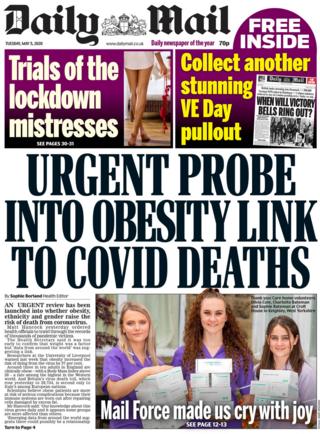 Daily Mail Tuesday