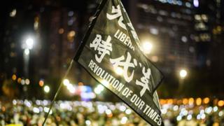 新冠疫情后,香港示威稍微缓和。