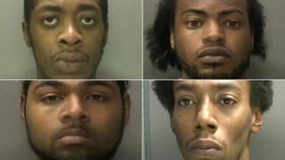 (Clockwise from top L) Gregory Crockett, Malik Ragnatt, Joshua Juggan and Daniel McKain