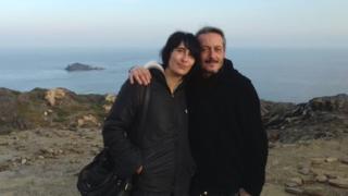 Audrey García y su pareja