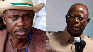 Rotimi Amaechi na Adams Oshiomhole