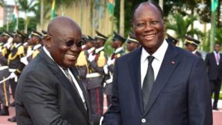 Le président ivoirien effectue une visite de travail au Ghana