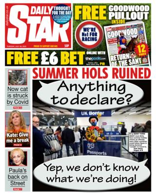 Daily Star front page