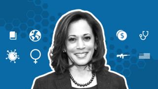 Promo image showing Kamala Harris