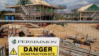 Persimmon construction site in Dartford