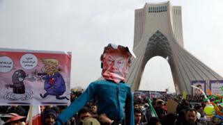 Efigie de Trump en Irán