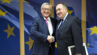 Alex Salmond and Jean-Claude Juncker