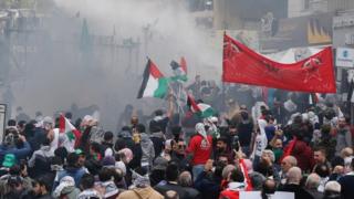 Protest in Awkar, north of Beirut
