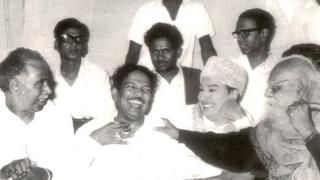 అన్నాదురై, ఎంజీఆర్, పెరియార్ రామసామిలతో కరుణానిధి