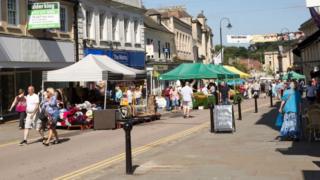 Market stalls in Chippenham