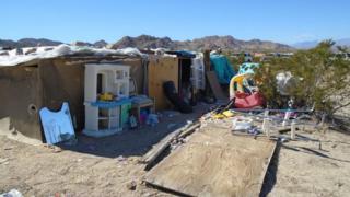 The large box where the children lived