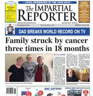 Front page of The Impartial Reporter