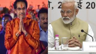 उद्धव ठाकरे आणि नरेंद्र मोदी
