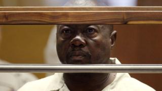 Lonnie David Franklin Jr. appears for an arraignment on multiple charges as the alleged "Grim Sleeper" killer in Los Angeles Superior Court.
