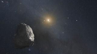 Ilustração de um asteroide do cinturão de Kuiper