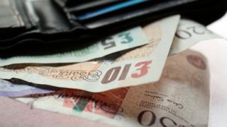Wallet and cash