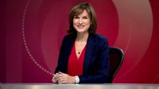 Fiona Bruce presenting Question Time