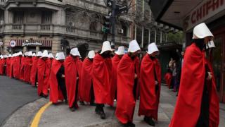 Protesto em Buenos Aires no dia 25 de julho de 2018