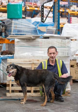 A worker at North Docks