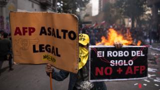 Protestas en Santiago