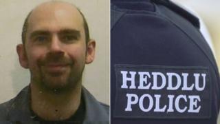 Keith Davies, 56, and generic police picture