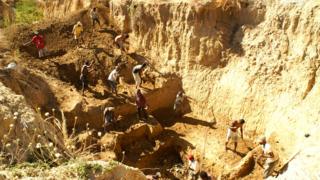 The bones were found at the Christmas River in Madagascar