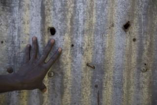 Bullet holes left when police opened fire in Dandora in 2007-8