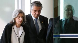 Cármen Lúcia, Marco Aurélio Mello, Celso de Melo