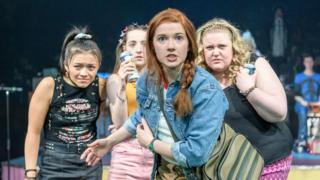 Some of the cast of Our Ladies of Perpetual Succour