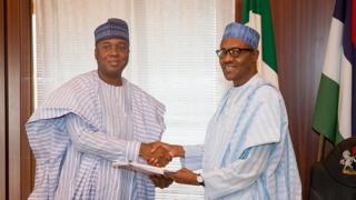 Bukola Saraki da shugaba Buhari