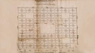 Richard Newcourt's plan for rebuilding the City of London 1666