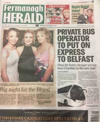Fermanagh Herald front page