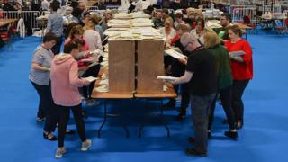 Votes are counted in Dublin