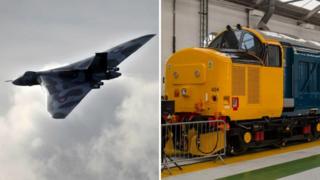 Avro Vulcan XH558 - the aircraft and the locomotive