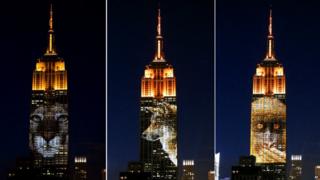 Images on Empire State Building