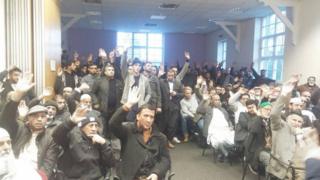 Around 300 people met at the Unity Centre in Rotherham on Monday to discuss the boycott