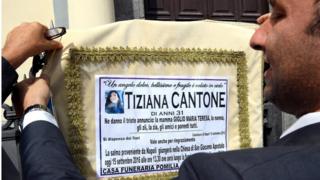 Tiziana Cantone'nin cenaze töreni