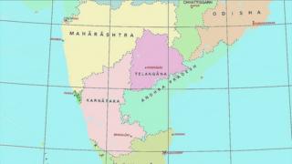 ఆంధ్రప్రదేశ్, తెలంగాణ మ్యాప్
