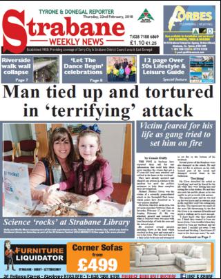 Strabane Weekly News front page 21.02/18