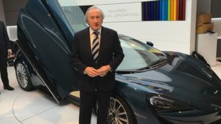 Racing legend Sir Jackie Stewart at the launch of McLaren’s new 570GT