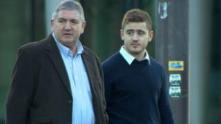 Peter Jackson with his son Paddy Jackson