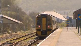 Mae ymgyrchwyr am weld cyswllt rheilffordd rhwng Caerfryddin ac Aberystwyth