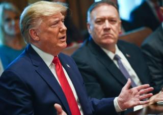 ABD Başkanı Donald Trump ve Dışişleri Bakanı Mike Pompeo