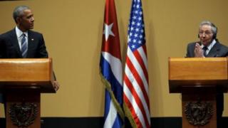 Barack Obama and Raul Castro