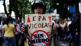 Opositora al gobierno de Nicolás Maduro