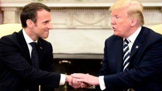 Emmanuel Macron ve Donald Trump
